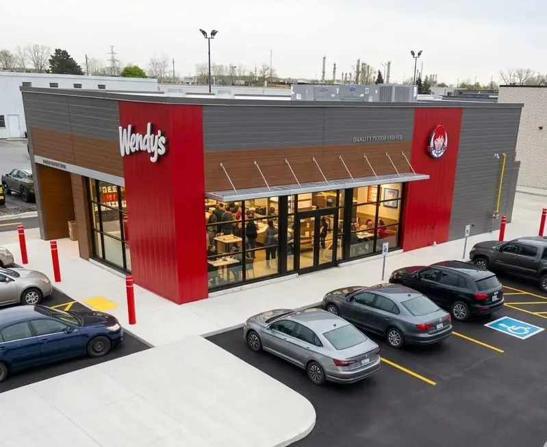 Wendy’s channel letters and logo signage
