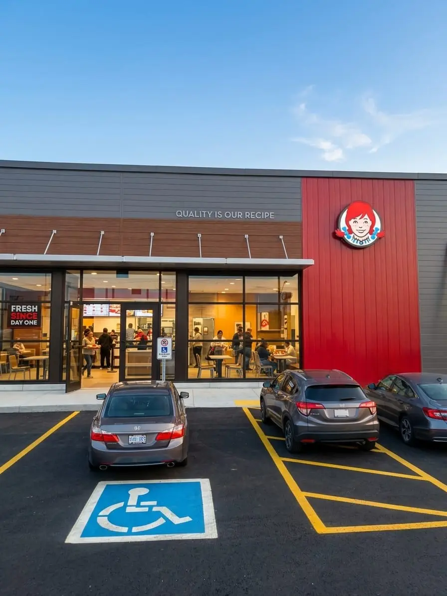 Completed Wendy’s exterior branding package