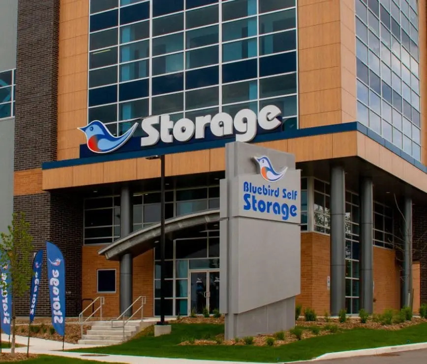 Bluebird Selfstorage Channelletters — channel letter signage by Pride Visual Solutions