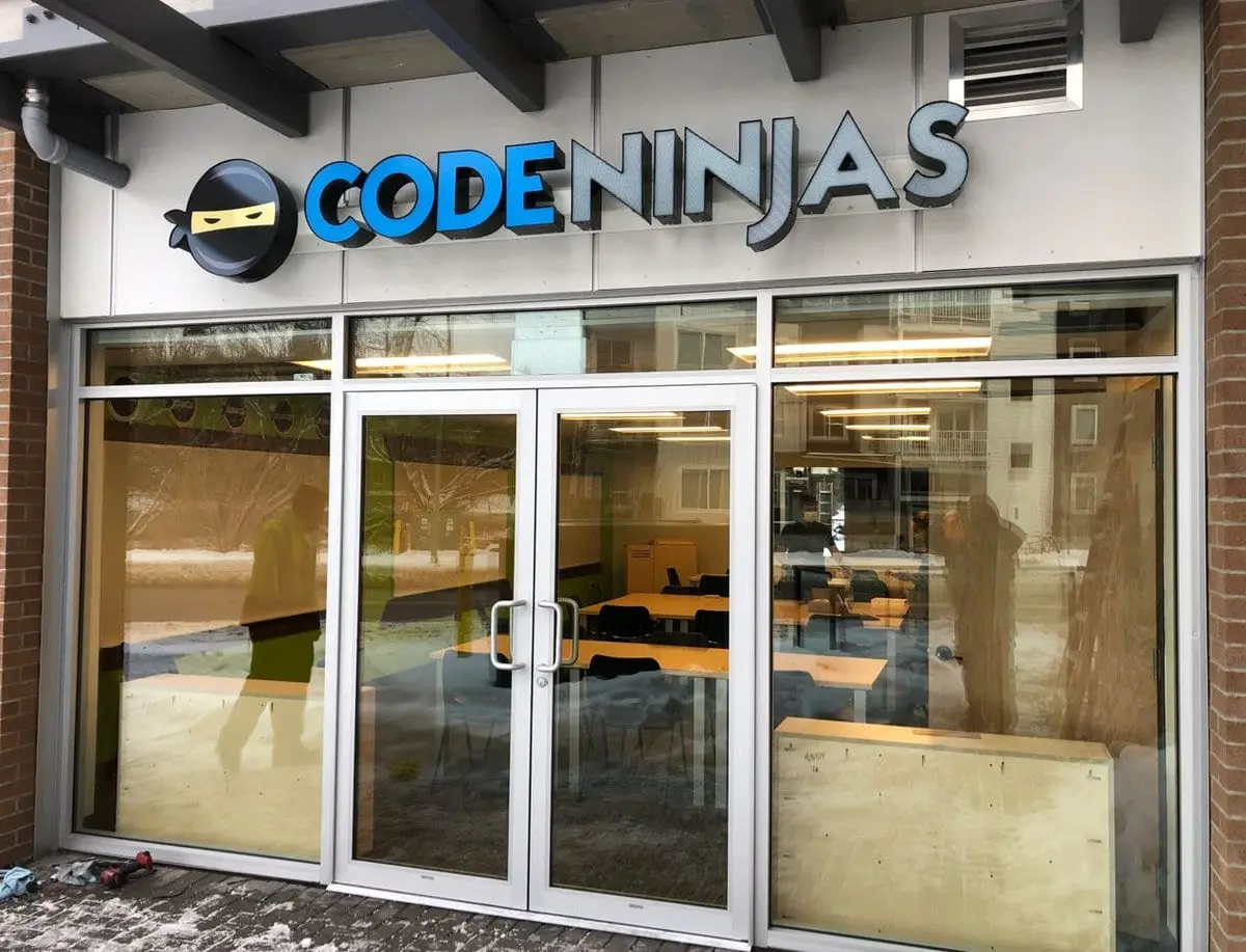 Codeninja Kelowna CL — channel letter signage by Pride Visual Solutions