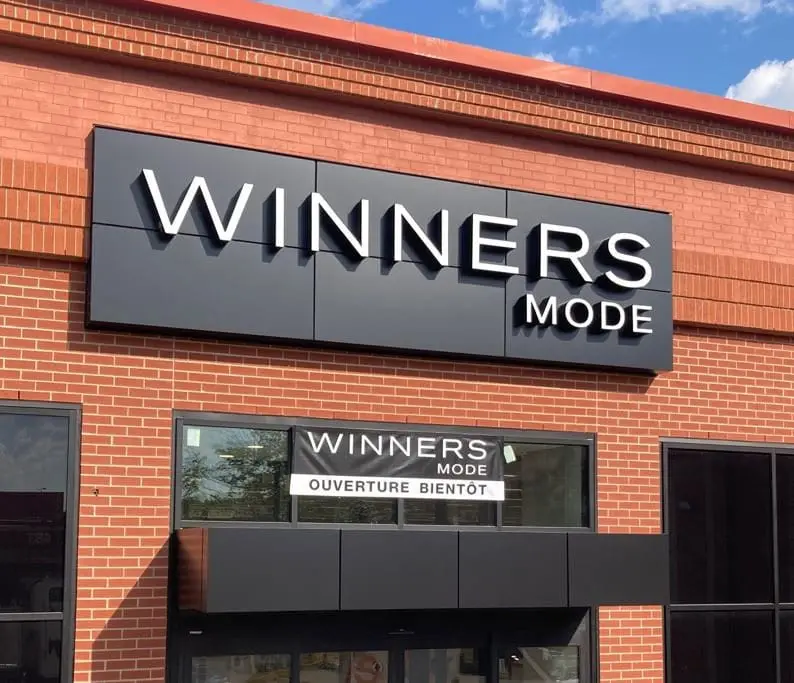 Tjx Winners Sorel Tracy CL — channel letter signage by Pride Visual Solutions