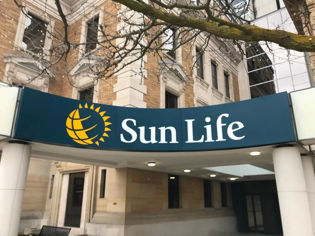 Sun Life Waterloo FA — fascia sign by Pride Visual Solutions