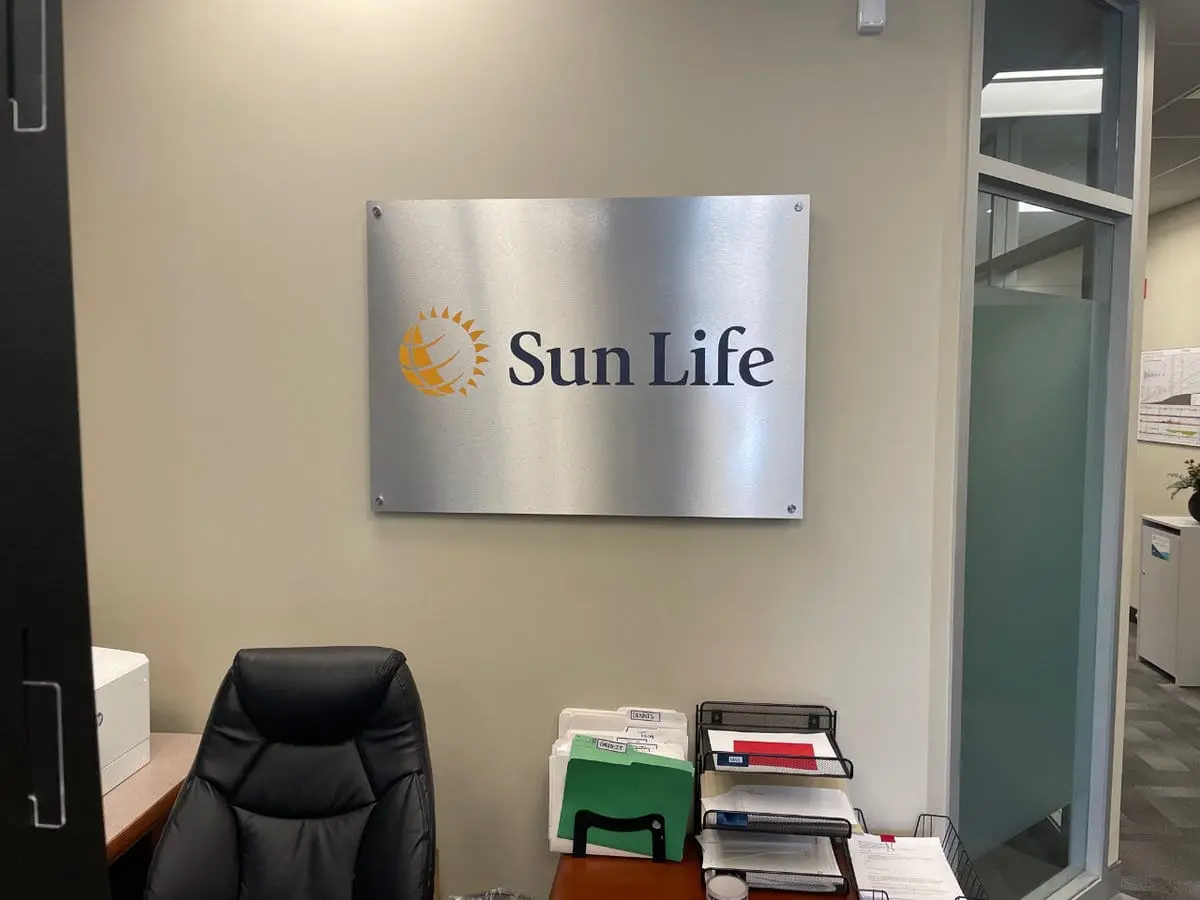 Sun Life Waterloo IN — interior signage by Pride Visual Solutions