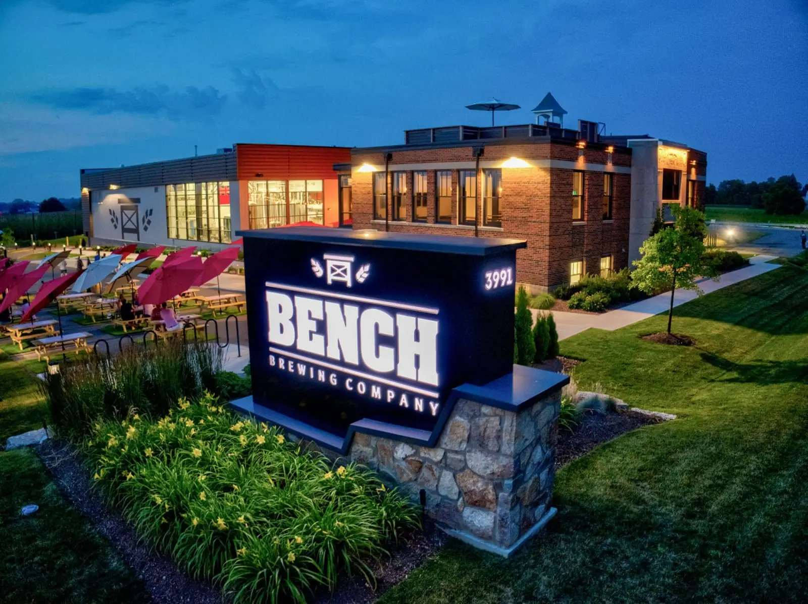 Bench — monument sign by Pride Visual Solutions
