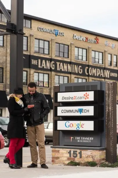 ECDEV Communitech — monument sign by Pride Visual Solutions