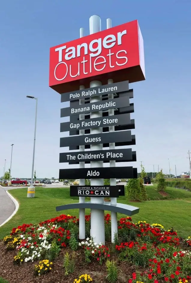 Tanger — pylon sign by Pride Visual Solutions
